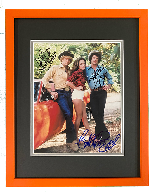 Dukes of Hazzard Cast | Autographed 8x10 Photo | Framed