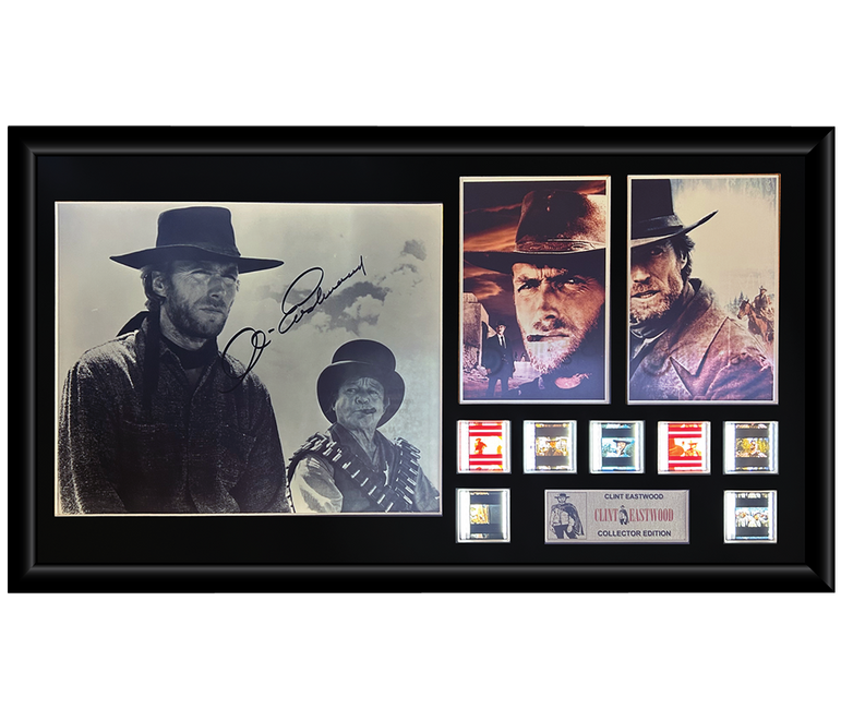 Clint Eastwood (Westerns) | Autographed Film Cell Display