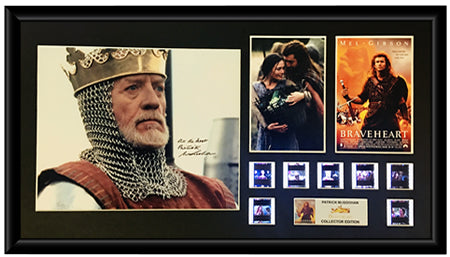 Braveheart (1995) - Autographed Patrick McGoohan Film Cell Display