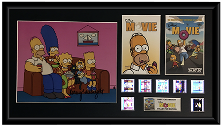 Simpsons Movie, The (2007) - Autographed Nancy Cartwright Film Cell Display