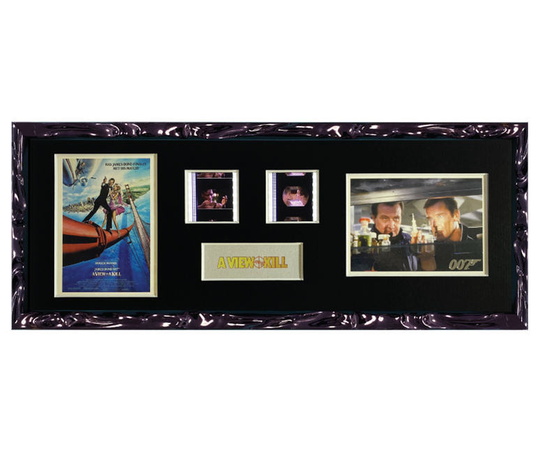 A View to a Kill Trading Card & Film Cell Display (1985) | 2 Cell 2 Card Display