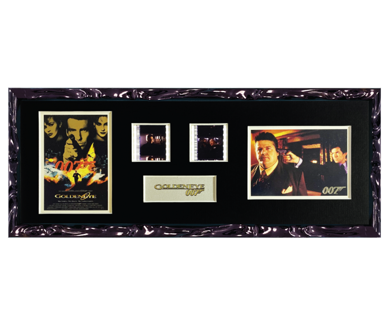 Golden Eye Trading Card & Film Cell Display | 2 Cell 2 Card Display