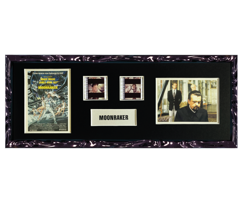 Moonraker Trading Card & Film Cell Display | 2 Cell 2 Card Display
