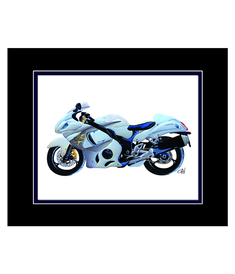 Suzuki Hayabusa GSX1300R Modern Motorcycle | 8x10 Art Photo by Gav Barbey