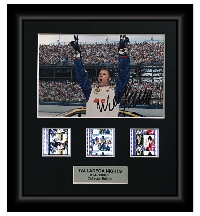 Talladega Nights 2006 (Will Ferrell) - Autographed Film Cell Display