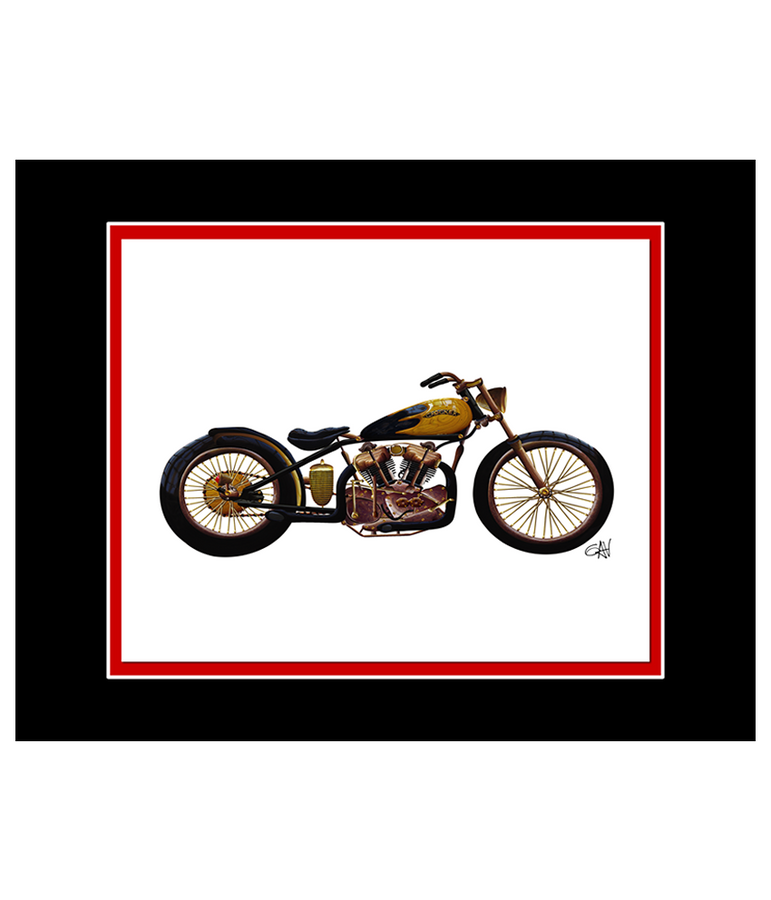 Crocker Classic Motorcycle | 8x10 Art Photo by Gav Barbey