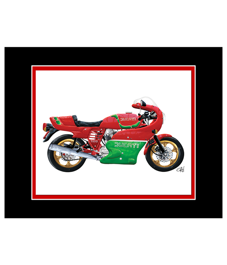 Ducati 900 Classic Motorcycle | 8x10 Art Photo by Gav Barbey