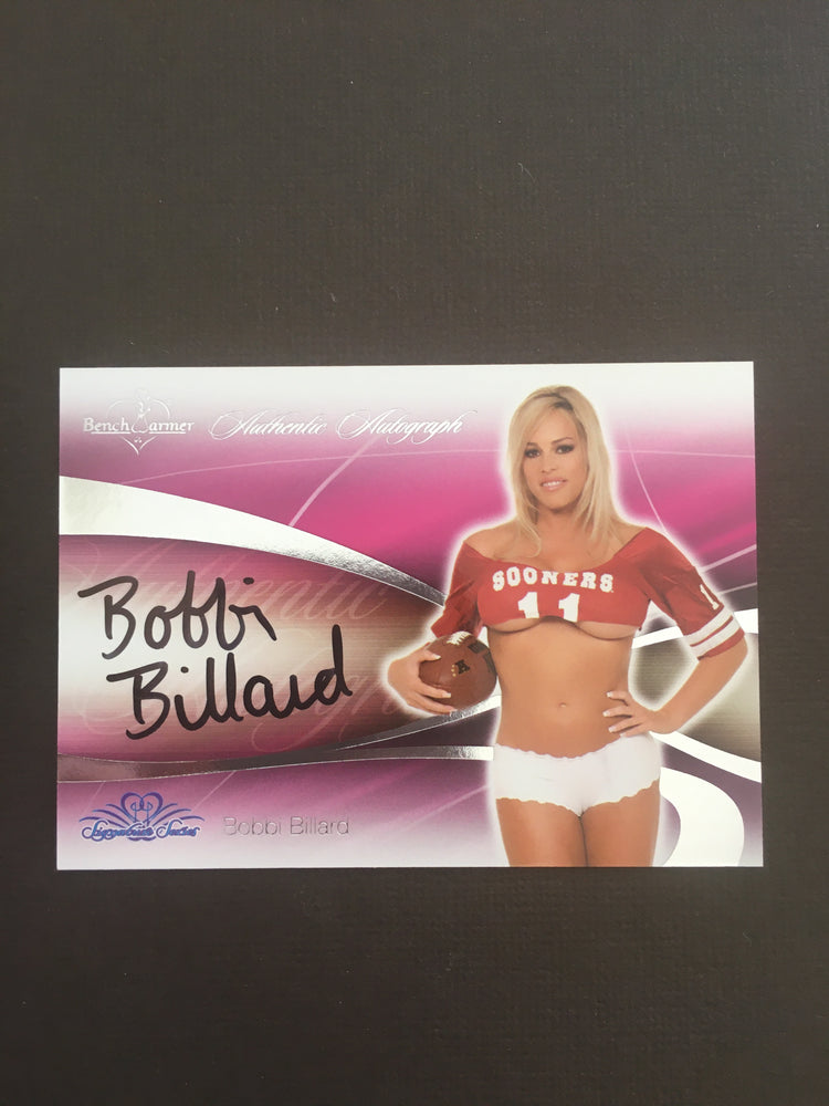 Bobbi Billard - Autographed Benchwarmer Trading Card (1)