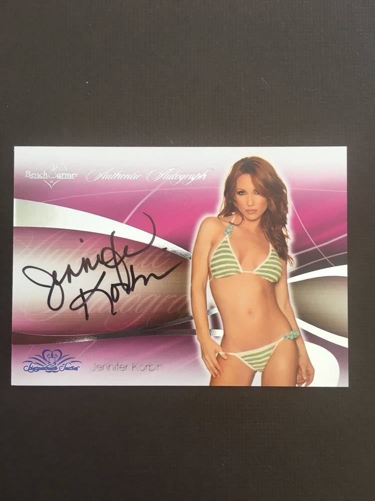 Jennifer Korbin - Autographed Benchwarmer Trading Card (1)
