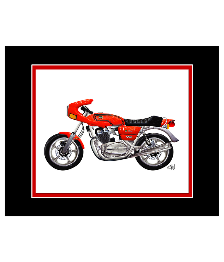 Laverda Classic Motorcycle | 8x10 Art Photo by Gav Barbey