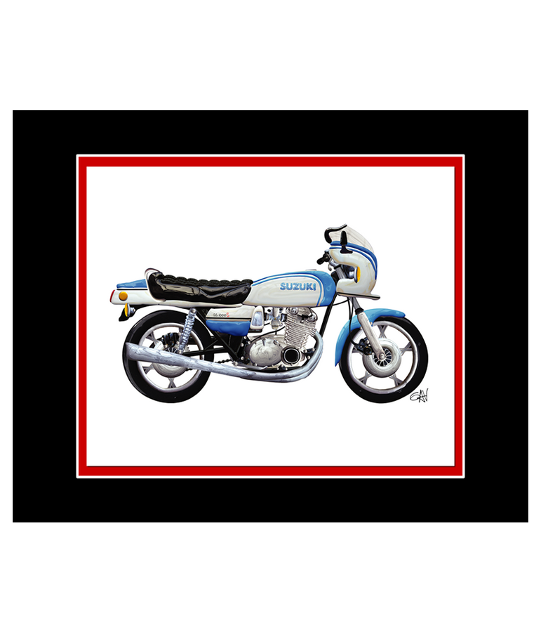 Suzuki Classic Motorcycle | 8x10 Art Photo by Gav Barbey