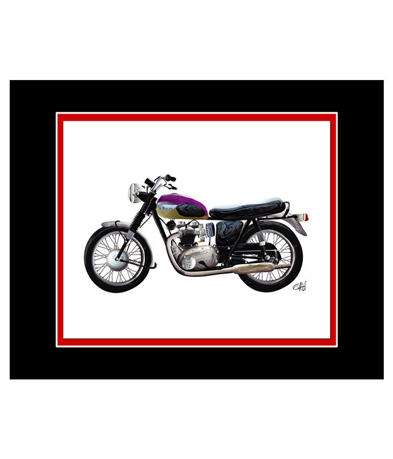 Triumph Classic Motorcycle | 8x10 Art Photo by Gav Barbey