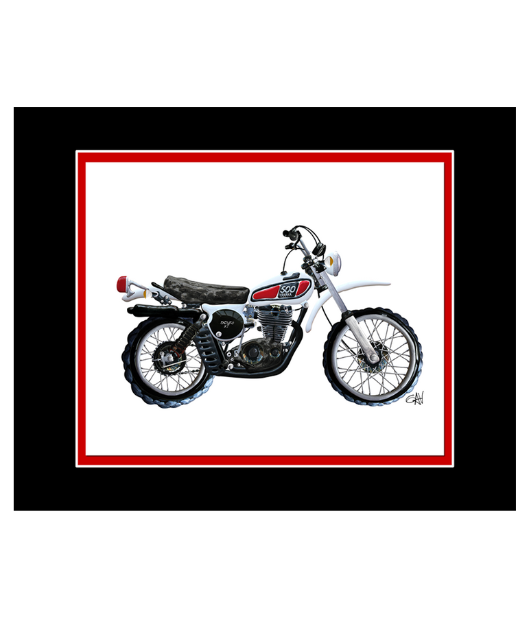 Yamaha Classic Motorcycle | 8x10 Art Photo by Gav Barbey