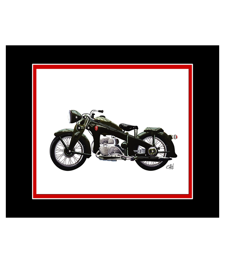 Zundapp Classic Motorcycle | 8x10 Art Photo by Gav Barbey