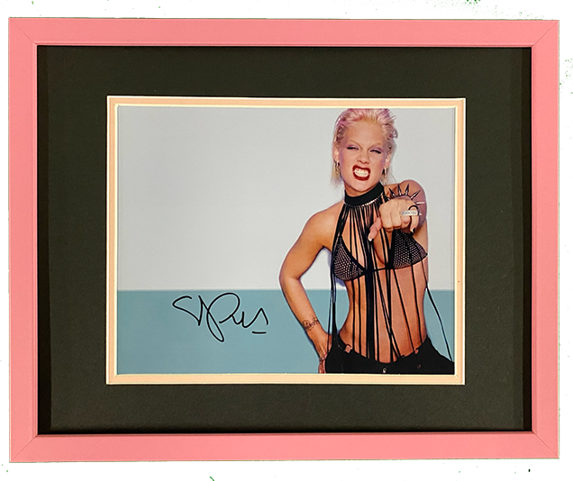 Pink | Musician | Autographed Framed 8x10 Photo