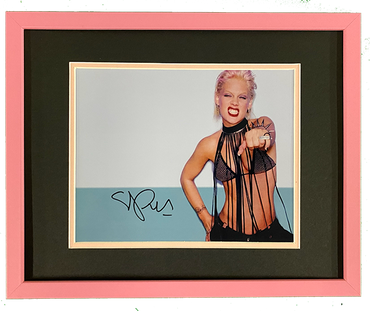 Pink | Musician | Autographed Framed 8x10 Photo