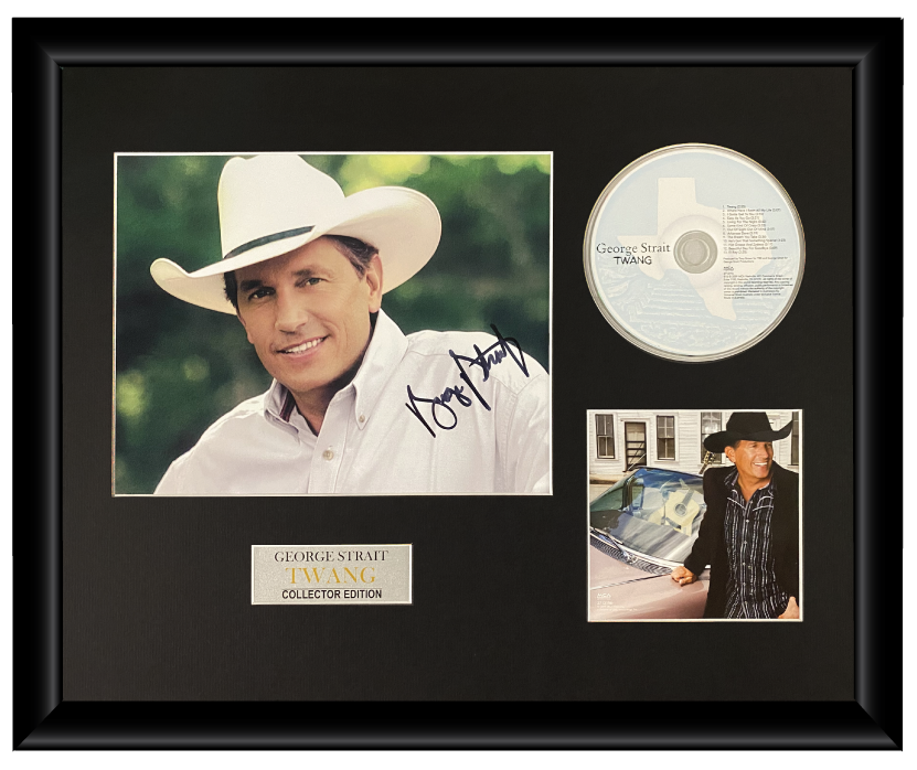 George Straight | Autographed Music CD Display