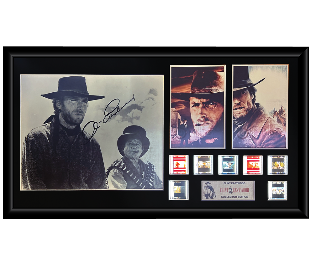 Clint Eastwood (Westerns) | Autographed Film Cell Display