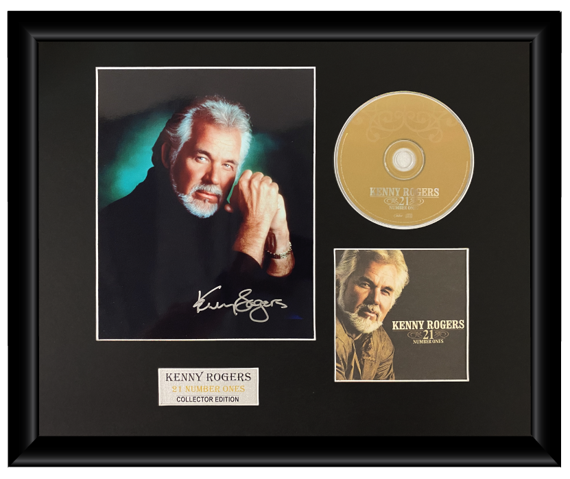 Kenny Rogers | Autographed Music CD Display