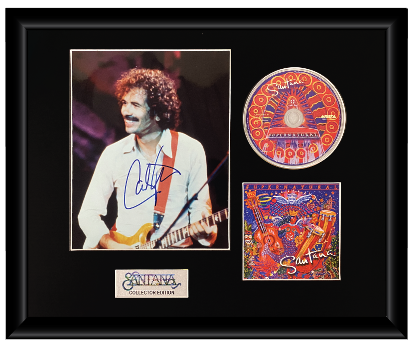 Carlos Santana | Autographed Music CD Display