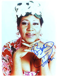 Aretha Franklin Autographed CD Music Display