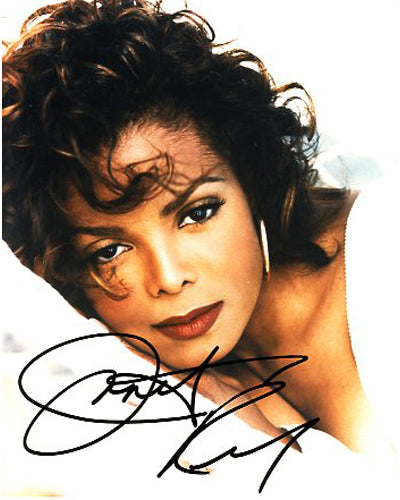 Janet Jackson Autographed CD Music Display