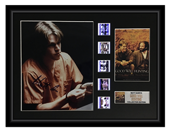 Good Will Hunting (1997) - Autographed Matt Damon Film Cell Display