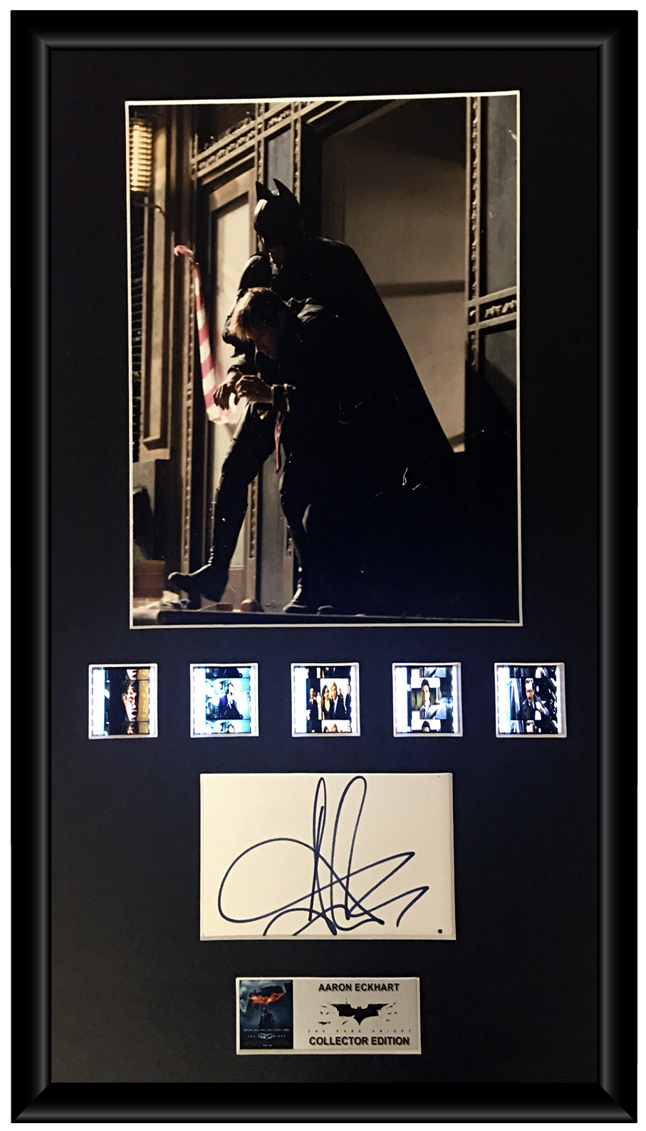 Aaron Eckhart | The Dark Knight (2008) | Autographed Film Cell Display