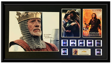 Braveheart (1995) - Autographed Patrick McGoohan Film Cell Display