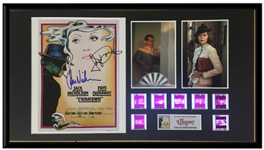 Chinatown (1974) - Autographed Film Cell Display (Jack Nicholson & Faye Dunaway)