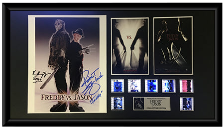 Freddy Vs Jason (2003) - Autographed Film Cell Display (Robert Englund & Ken Kirzinger)