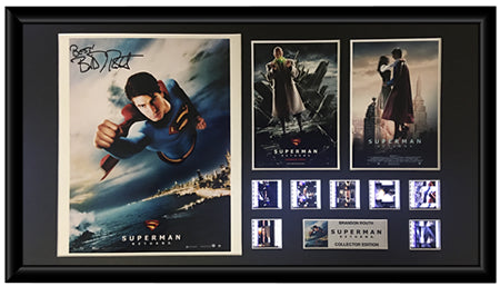 Superman Returns (2006) - Brandon Routh Autographed Film Cell Display