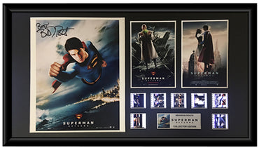 Superman Returns (2006) - Brandon Routh Autographed Film Cell Display