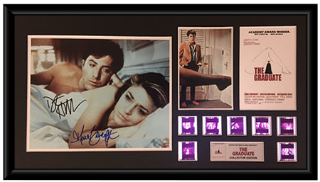 Graduate, The (1967) - Anne Bancroft & Dustin Hoffman Autographed Film Cell Display