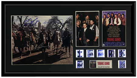Young Guns (1988) - Autographed Film Cell Display