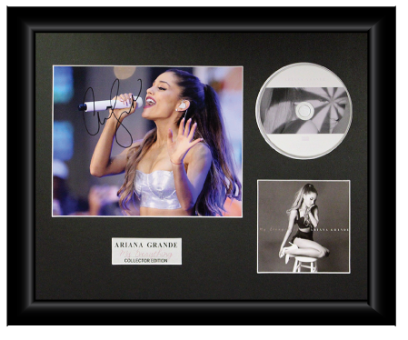 Ariana Grande Autographed Music CD Display