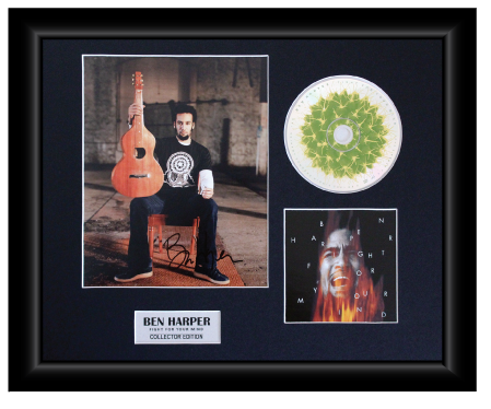 Ben Harper Autographed Music CD Display