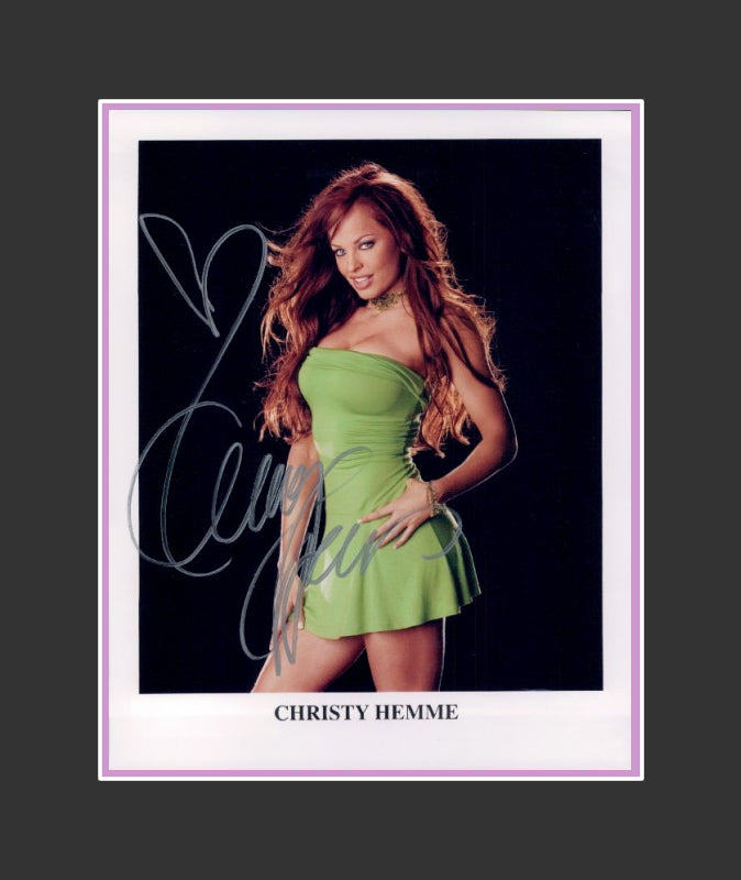 Christy Hemme Autograph | WWE Wrestler | Model | Singer