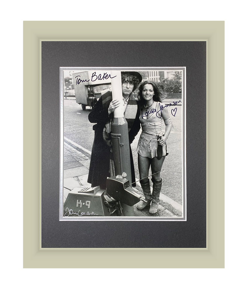 Dr Who (1974 - 1984)| Cast x3 | Autographed Framed 8x10 Photo