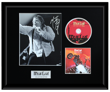 Meat Loaf Autographed Music CD Display