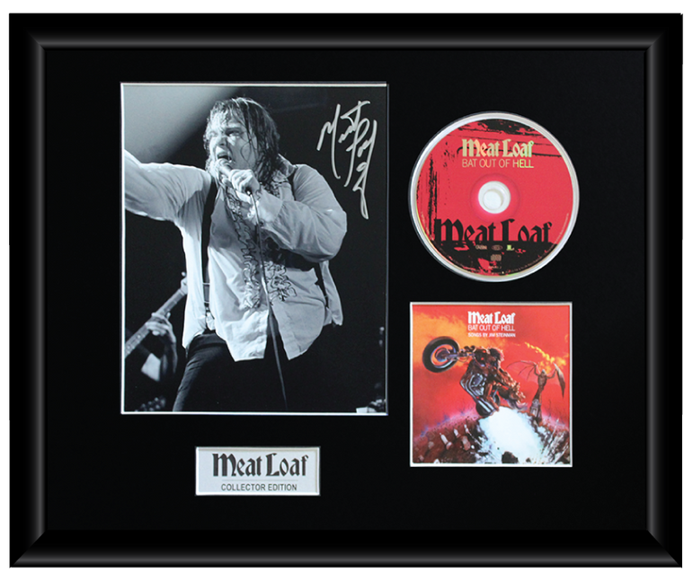 Meat Loaf Autographed Music CD Display