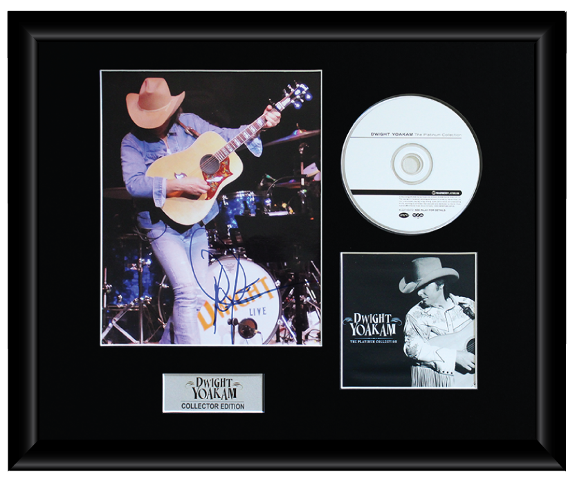 Dwight Yoakham Autographed Music CD Display