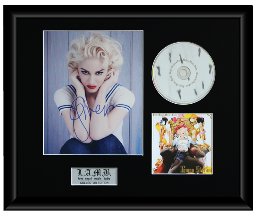 Gwen Stefani Autographed Music CD Display