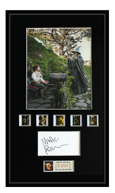 Martin Freeman - The Hobbit Autographed Film Cell Display