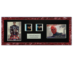 Captain America Trading Card & Film Cell Display | 2 Cell 2 Card Display