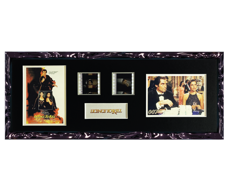 License to Kill Trading Card & Film Cell Display | 2 Cell 2 Card Display