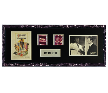 Live and Let Die Trading Card & Film Cell Display | 2 Cell 2 Card Display
