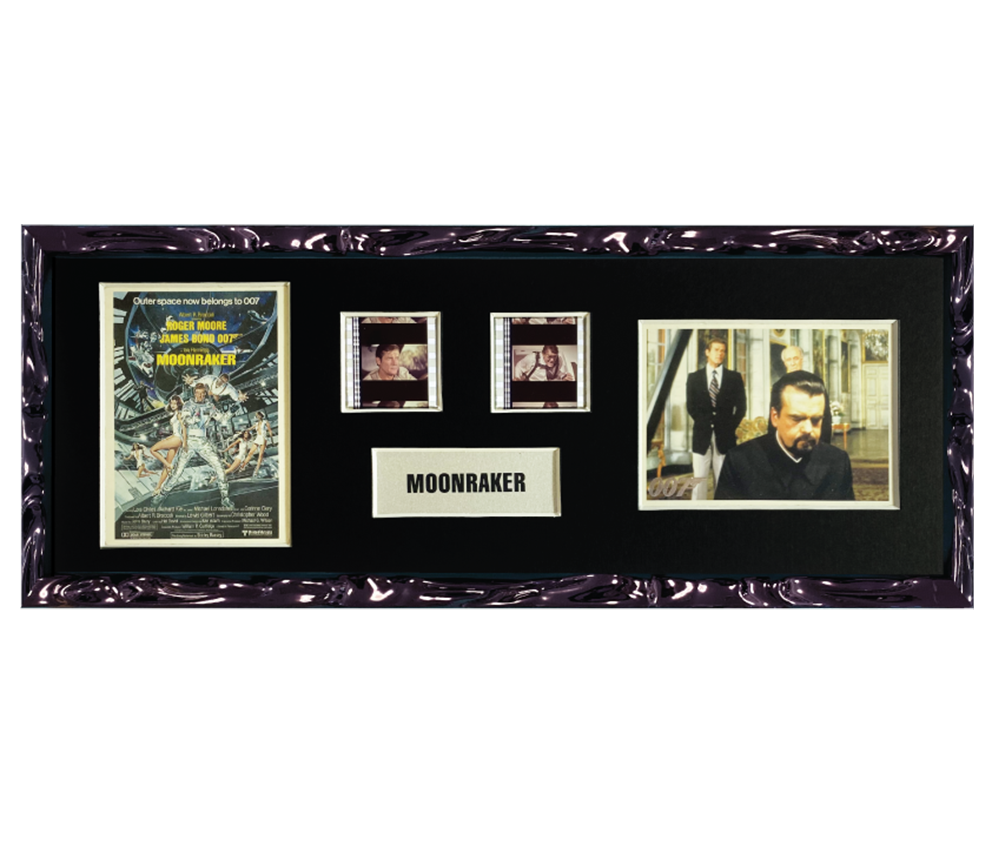 Moonraker Trading Card & Film Cell Display | 2 Cell 2 Card Display