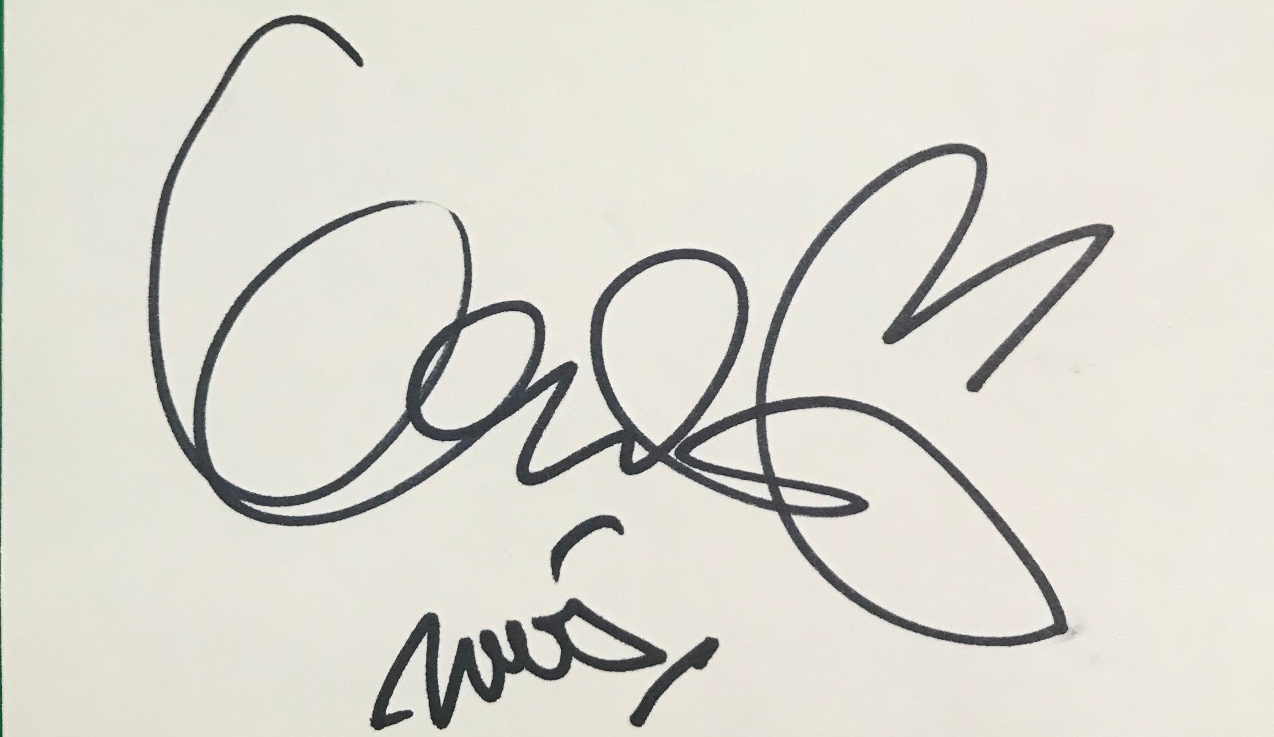 George Lopez Autographed Card