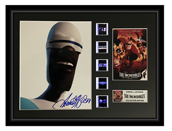 The Incredibles (2004) - Samuel L. Jackson Autographed Film Cell Display